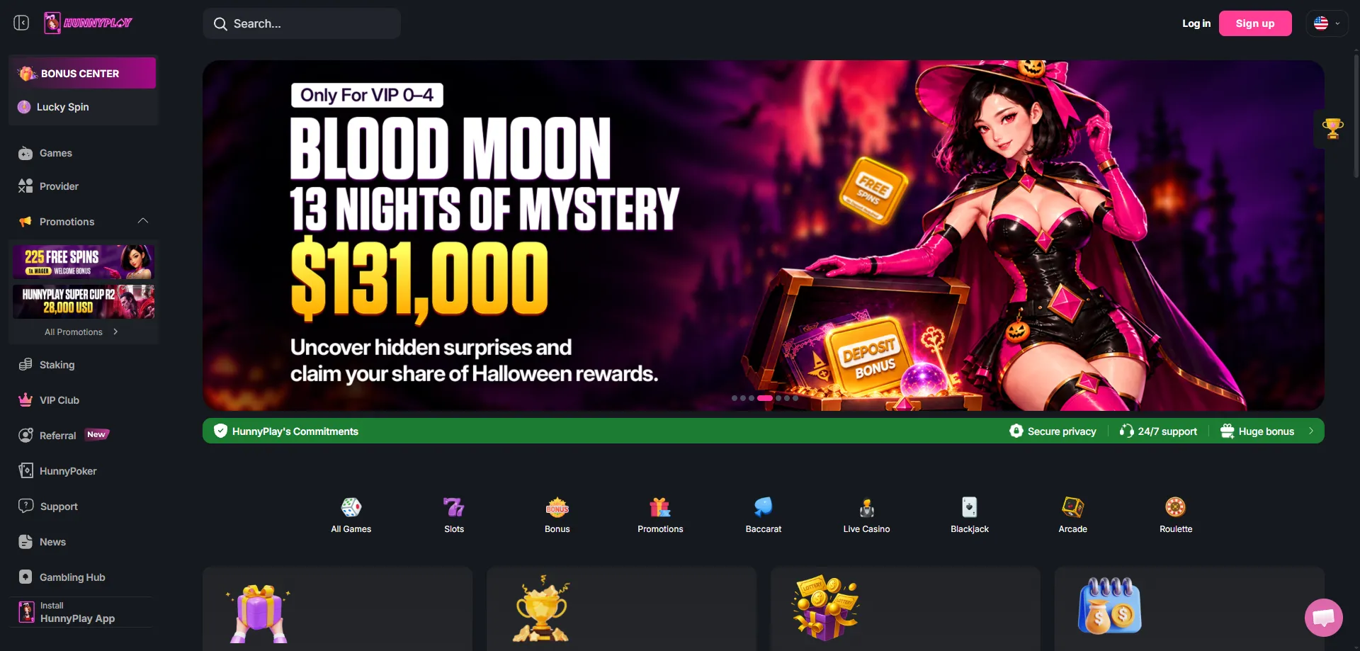Hunnyplay Casino overview — crypto-friendly online casino launched 2020